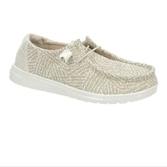 Hey Dude Wendy Zig Zag (Cream) - Picture 1 of 8